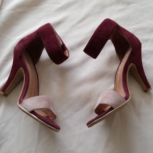 Wine colored Jeffrey Campbell sandals